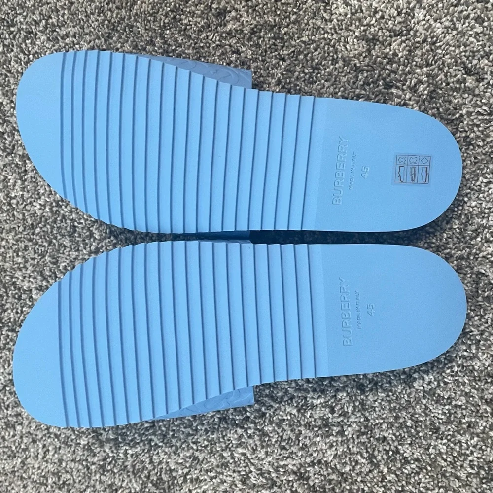 Burberry TB Monogram Blue Slides Men’s Sandal - Picture 4 of 4